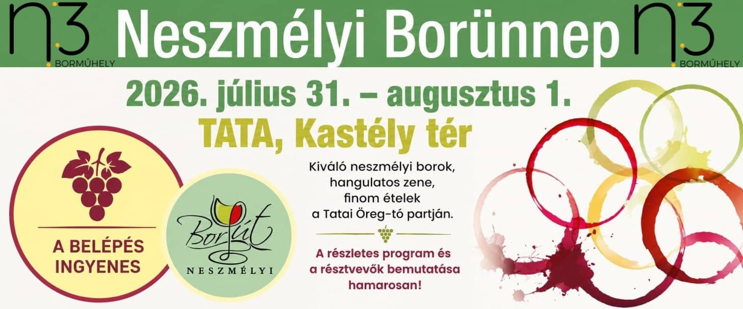 Neszmélyi Borünnep 2026 Tata