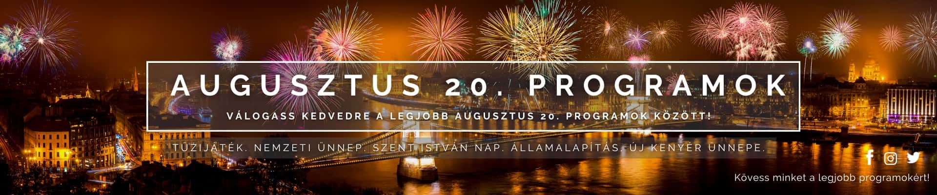 Augusztus 20. programok 2025